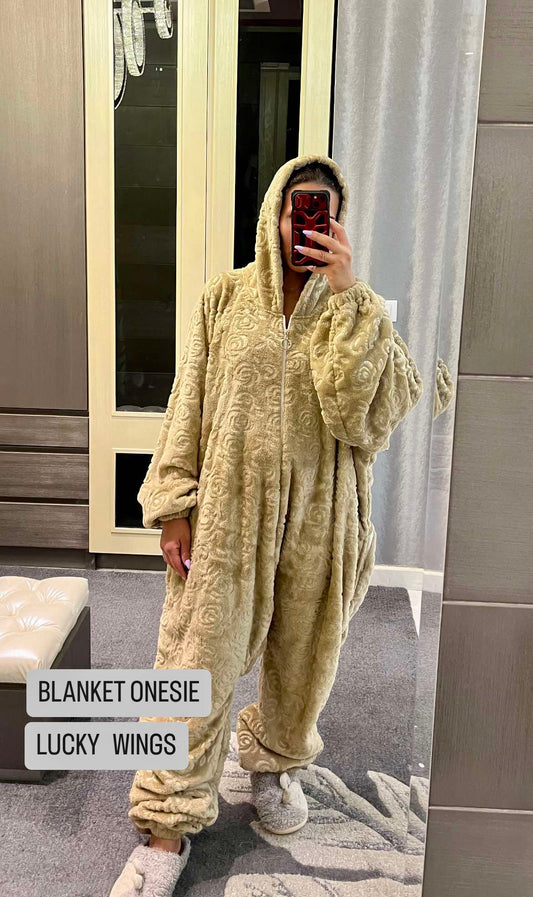 Beige Blanket Onesie