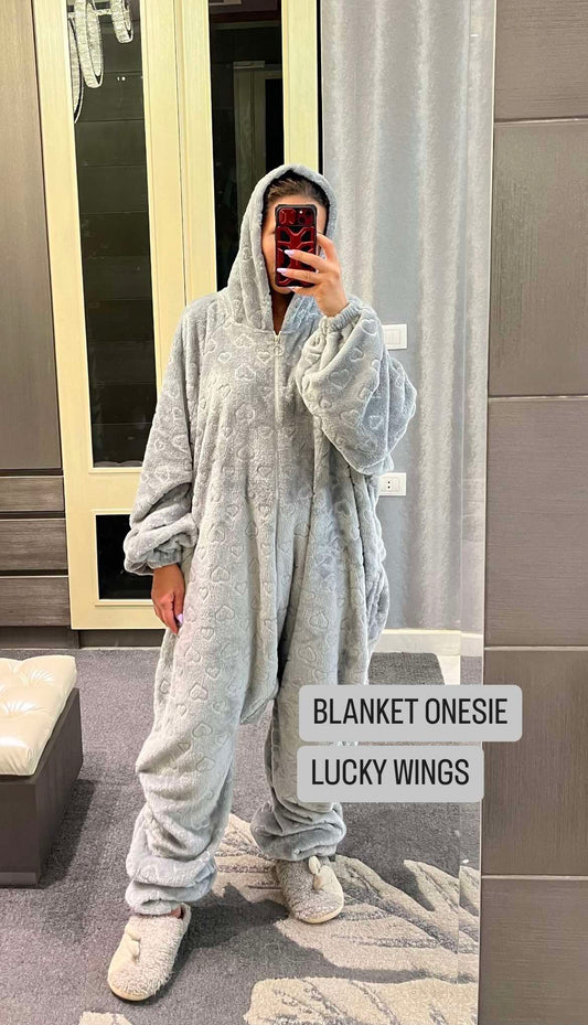 Grey Blanket Onesie