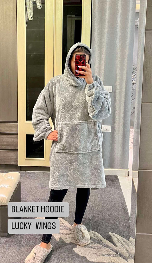 Grey Blanket Hoodie