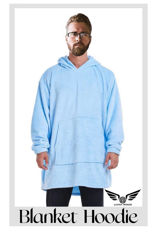 Light Blue Blanket Hoodie